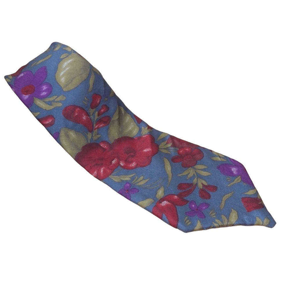 CHRISTIAN DIOR Monsieur floral print tie All silk fabric woven in ITALY